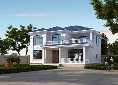 二层欧式别墅设计图片大全 盖房子设计图BZ2618-简欧风格